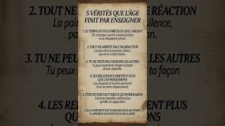 Ce Que L’Âge Finit Par Enseigner #sagesse #vie #reflexion