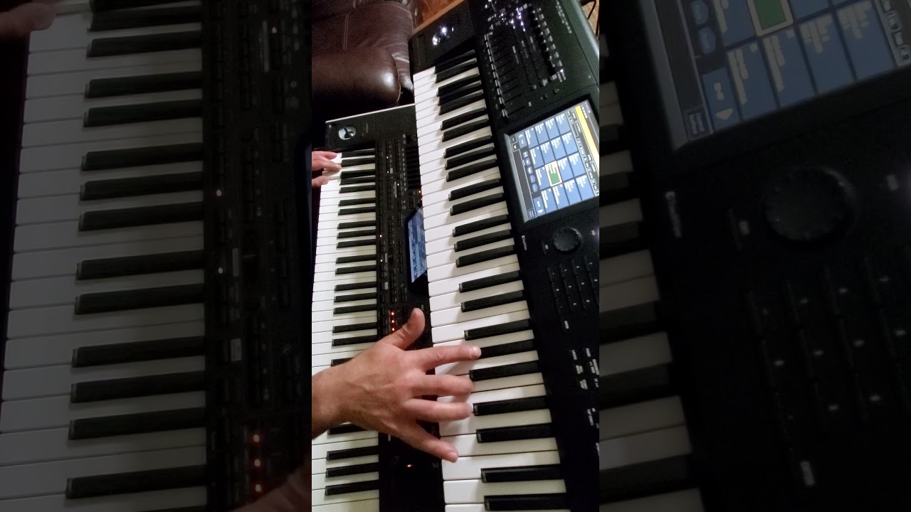 تقاسيم أكورديون للسميعه المحترفين فقط. سلم مقام النهاوند من نغمة دو