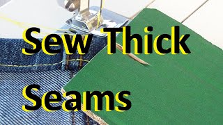 How to Sew Through Thick Seams (Hem Jeans)