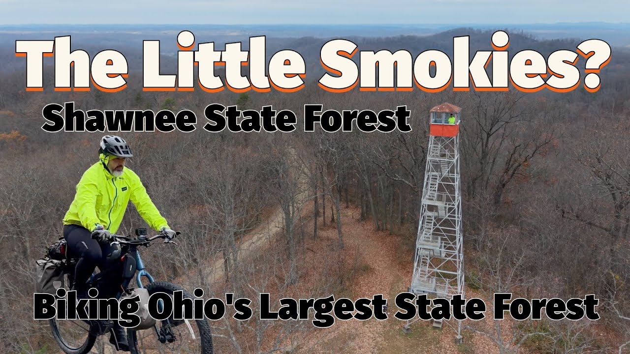 Одиночный велотур по гравийным дорогам в горах Литтл-Смоки (государственный лес Шоуни, Огайо)