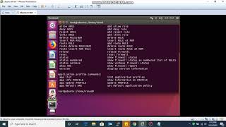 how to enable and disable firewall in Ubuntu