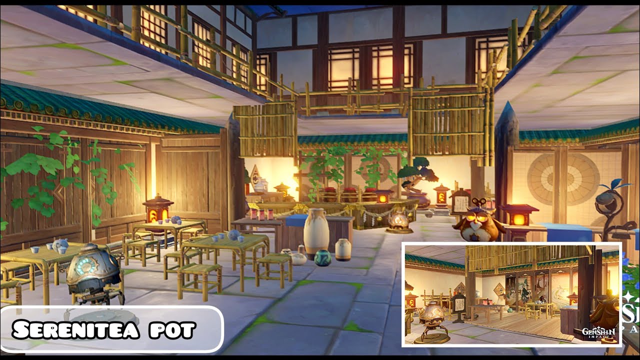 Liyue Teahouse // Serenitea Pot Showcase & Build! (Teapot Collection) 
