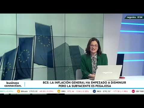 BCE: la inflaci&oacute;n general ha empezado a disminuir pero la subyacente es pegajosa