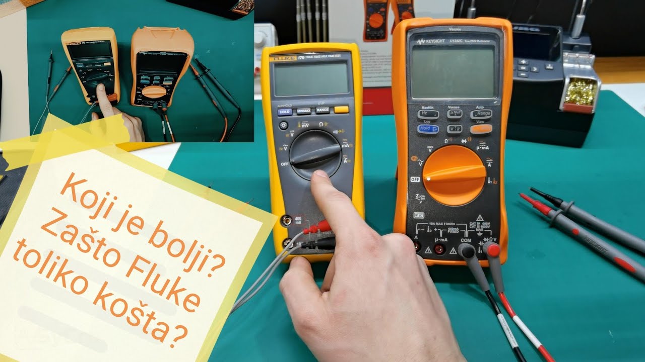 Keysight U1242C vs Fluke 179 EDA2 kit