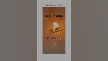 Cell Phone on FIRE! Shocking Footage of Smartphone Overheating & Explosion Risk #shocking #video