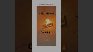 Cell Phone on FIRE! Shocking Footage of Smartphone Overheating & Explosion Risk #shocking #video