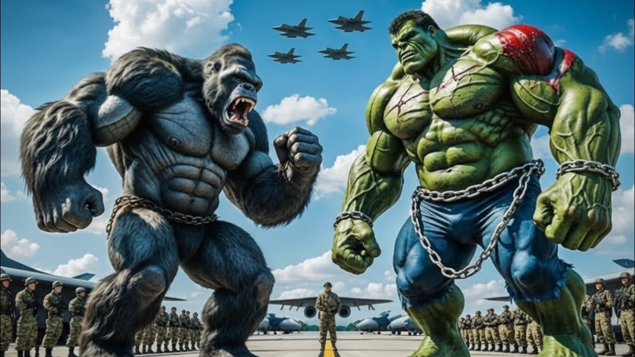 Kong vs Hulk Sky-High Showdown on a Military Transport Plane | Epic AI Battle