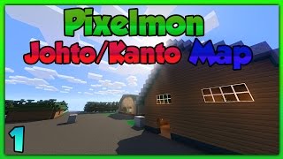 Pixelmon 4.0.5 Adventure Map Pixelmon Johto/Kanto Episode 1! New Bark Town!