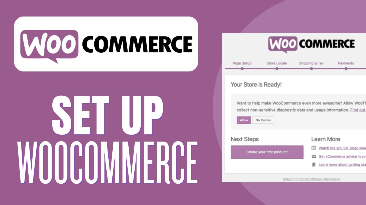 How to Set Up WooCommerce - YouTube