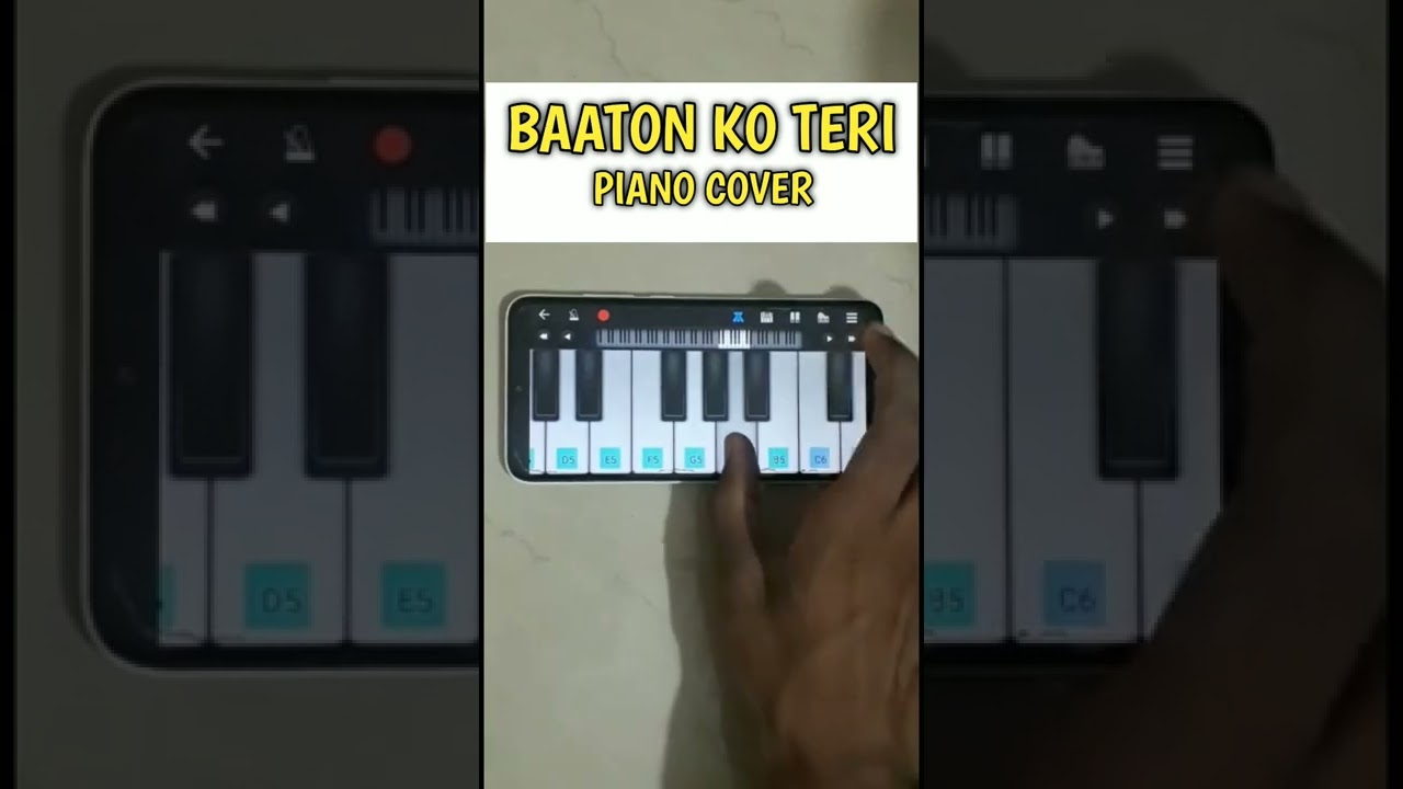 Baaton Ko Teri Hum Bhula Na Sake | Mobile Piano | Piano Cover | Perfect Piano | 