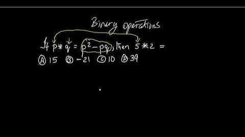CXC Multiple choice -   Binary Operations| PAST PAPER