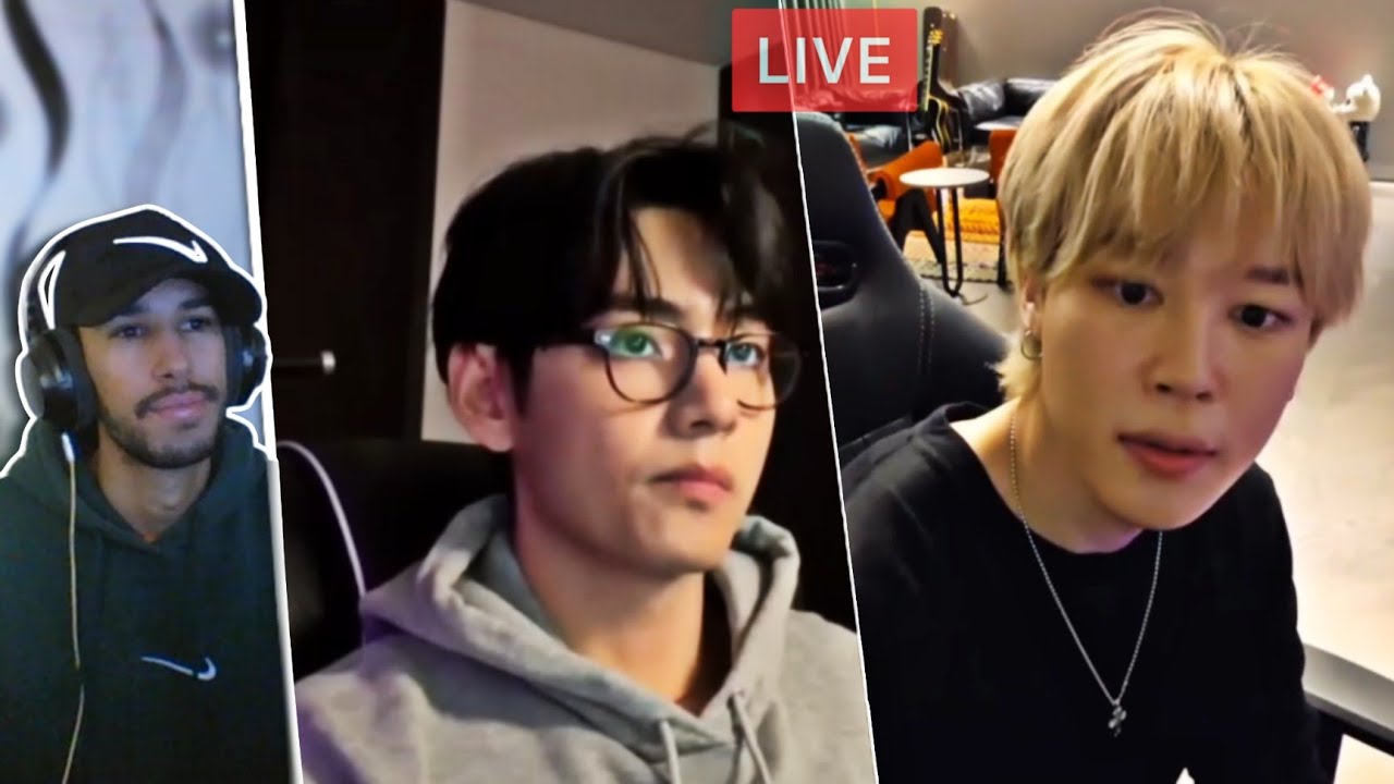 Reaction to BTS Jimin & V Weverse LIVE 🔴