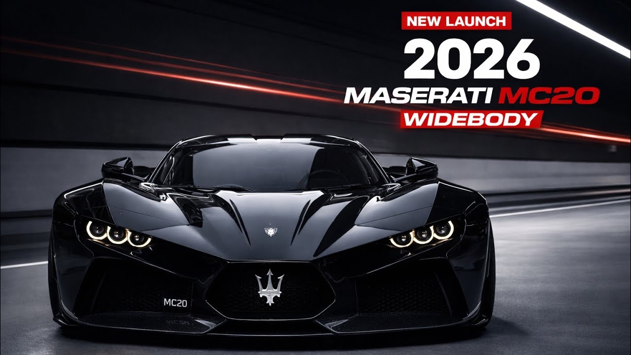 🚀 Maserati MC20 Widebody Black – Interior, Engine & Design | AUTO REV UK