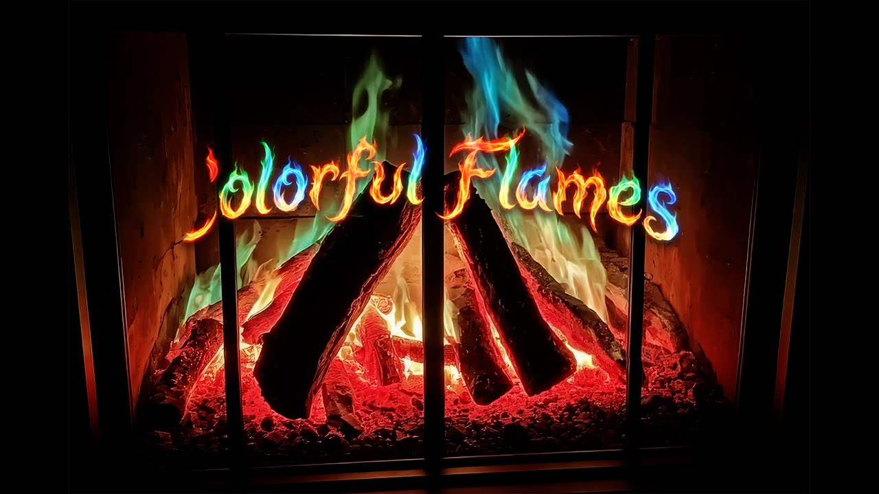 Colorful Flames and Chill music