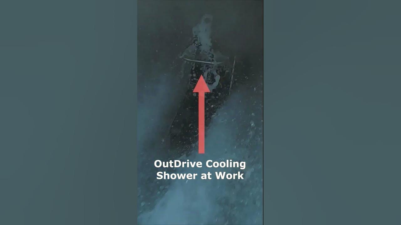 Boat bravo 3 outdrive cooling shower at work youtube