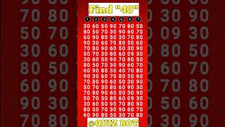 Test Your Observation Skills Find 40#shorts