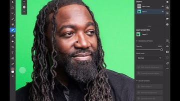Editing a Green Screen Photo Without Removing the Background | Photoshop on iPad