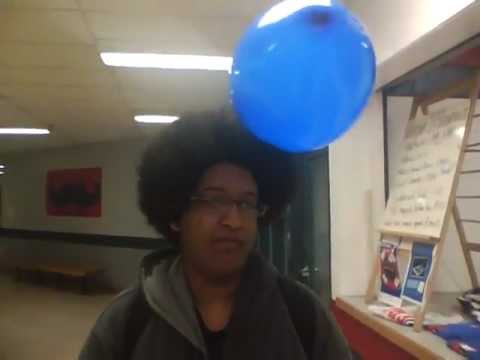 Static Electricity Balloon Afro Fun Youtube