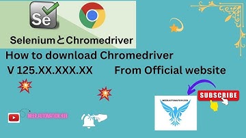 ChromeDriver125 for Chrome Browser v125 #selenium #seleniumautomation #seleniumjava #automation