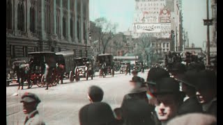 Amazing REAL Color Footage of 1916 New York (Kinemacolor)