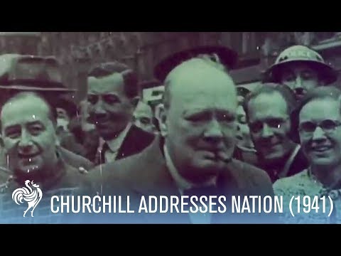 Winston Churchill Addresses The Nation After the German Blitz (1941) | War Archives