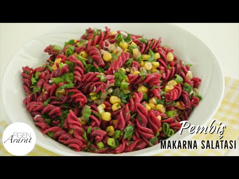 Ekşili, ferahlatıcı nefis yaz yemeği! Pembiş Makarna Salatası / Figen Ararat