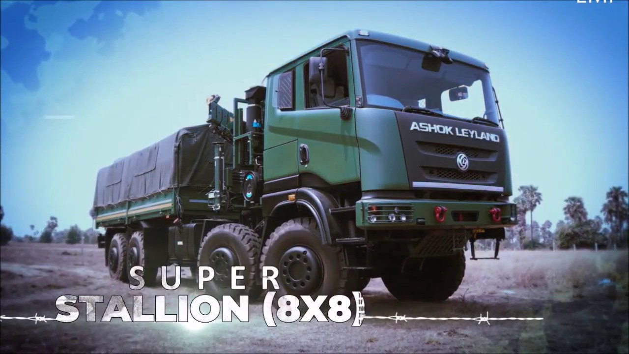 Indian Army use Ashok Leyland Super Stallion 8x8 EMI YouTube