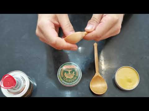 Обработка деревянных ложек масло-воском WOODWEL Мастика - М (мягкая универсальная)