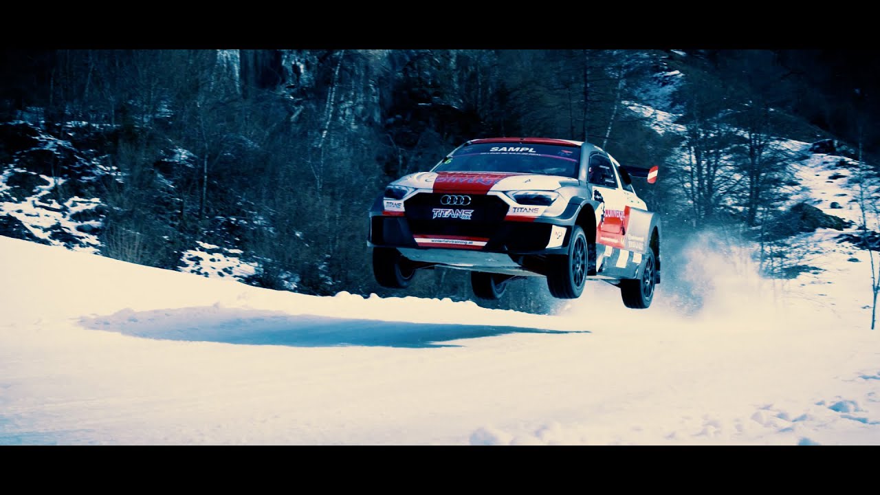 Reini Sampl on Ice 💪 with the Titan RX Rally Cross Car