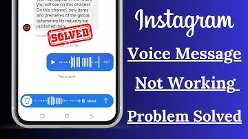 How to Fix Instagram Voice Message Not Working | Instagram Voice Message Not Playing Problem/ iPhone