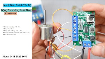 Mạch Điều Chỉnh Tốc Độ Động Cơ Không Chổi Than Brushless Motor 2418 3525 3650 | Điện tử DAT
