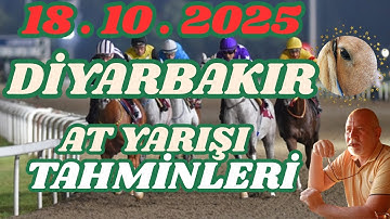 18 Ekim 2025 Cumartesi Diyarbakır At Yarışı Tahminleri At Yarışı Yorumlar-youtube-tjk-canlı Nasıl