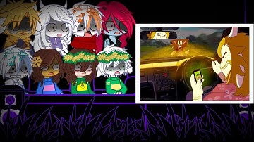 (🇧🇷🇺🇸🇲🇽) Undertale react to Asgore runs over Dress