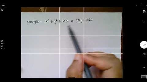 Rewriting Circle Equation in Standard Form by Completing the Square