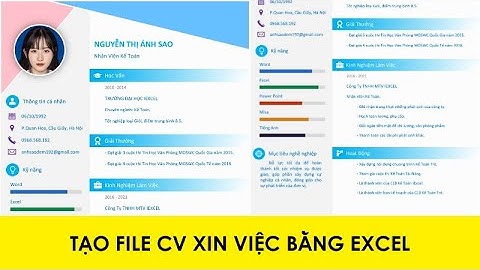 Hướng dẫn làm cv bằng word