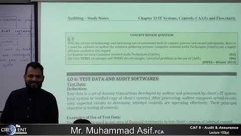 CAF 08 | AUDIT | LECTURE # 103 A |BY SIR ASIF | SEPTEMBER 2024 ATTEMPT