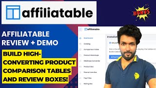 Affiliatable Review – Build high-converting product comparison tables and review boxes!