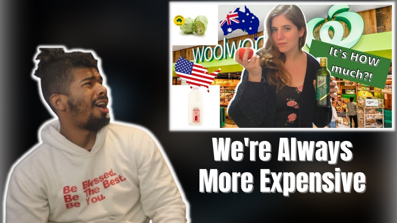 AMERICAN REACTS TO The Average Cost Of Groceries In Australia Vs AMERICAN REACTS TO The Average Cost Of Groceries In Australia Vs