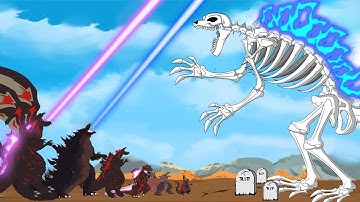 GHOSTZILLA vs Evolution of SHIN GODZILLA : Monsters Ranked From Weakest To Strongest - Power Levels