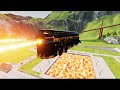 Buses Jumping Into A Lava Pool - 1 -BeamNG.drive #beamngdrive