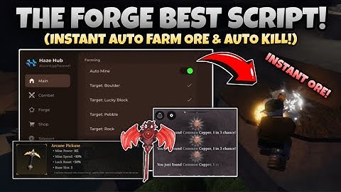 [⛏️BEST🔥] The Forge Script *NO KEY* Instant Forge, Auto Instant Ore, Auto Kill & More PASTEBIN 2025!