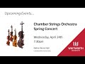 Whitworth chamber orchestra spring concert