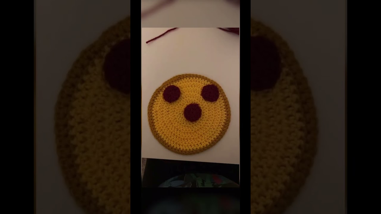 #pizza #crochet #props #ombre #diy #doublecrochet #magiccircle #skein #yarnlovers