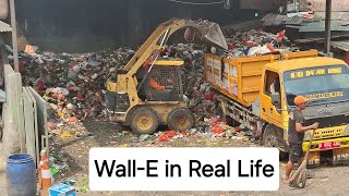 Wall-E in Real Life - Garbage Truck Work