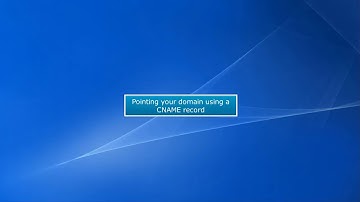 Pointing your Domain at External Web Server using a CNAME Record