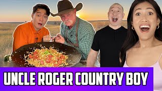 Uncle Roger Teaches Cowboy Kent Rollins How To Make Fried Rice Reaction | Welcome To The Country!