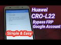 Huawei CRO-L22 Bypass Frp Google Account || Terkunci Akun Google ||