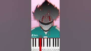 Squid Game x Anime | FASH Animation (@fash) - Octave Piano Tutorial