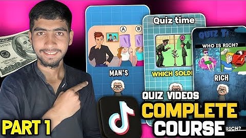 How To Create English Quiz Videos For TikTok 2025 | Quiz Video Complete Course part 1
