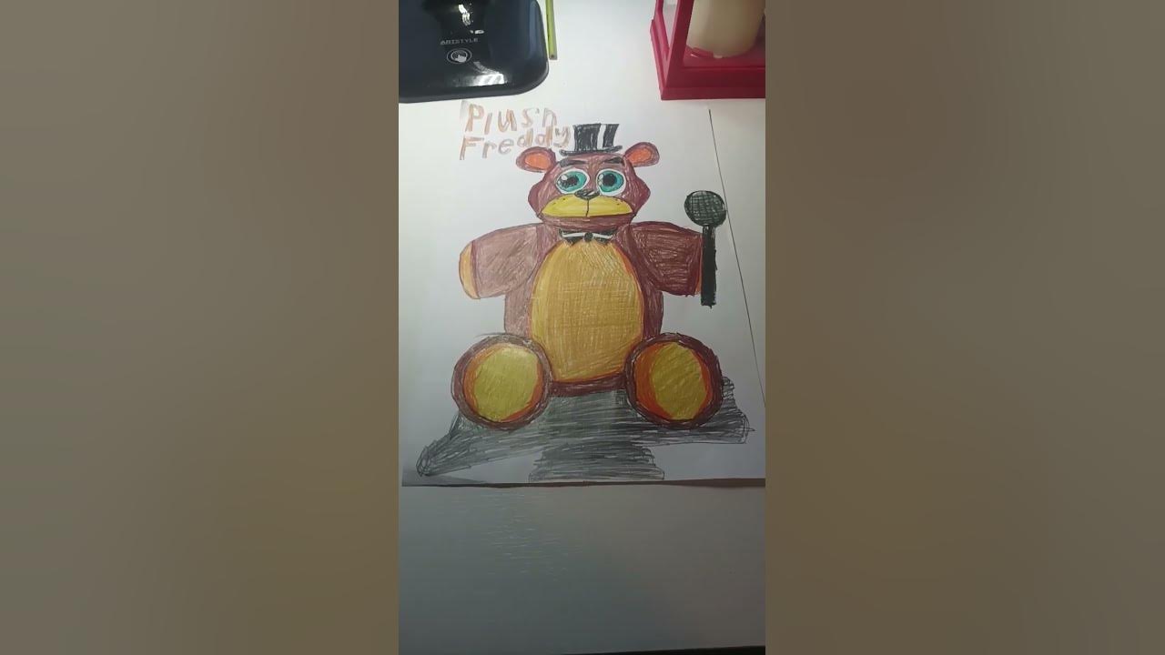 плюшевый Фредди рисунок fnaf1 - YouTube